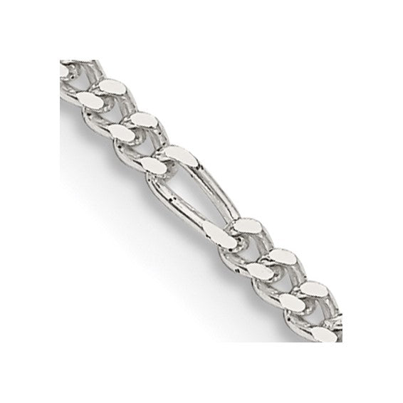 Sterling Silver 1.75mm Figaro Chain