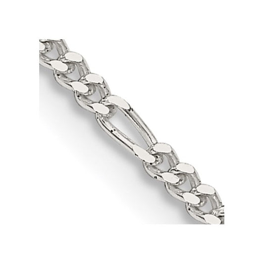 Sterling Silver 1.75mm Figaro Chain