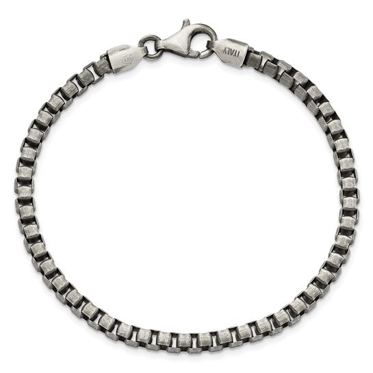 Sterling Silver Antique Brushed Bracelet