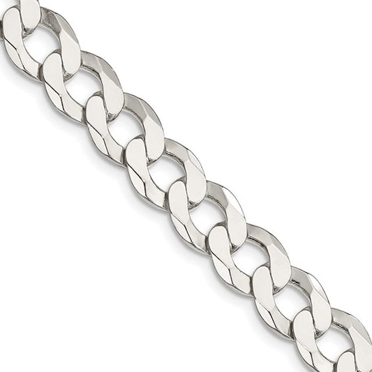 Sterling Silver 4.7mm Flat Curb Chain