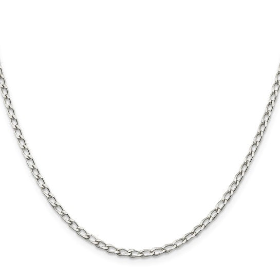 Sterling Silver Open Elongated Link Chain