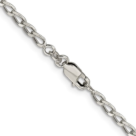 Sterling Silver Open Elongated Link Chain