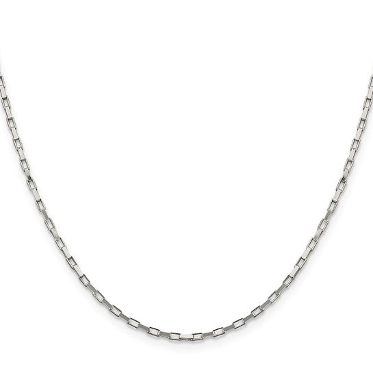 Sterling Silver Elongated Box Chain