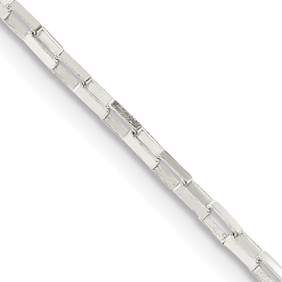 Sterling Silver Elongated Box Chain