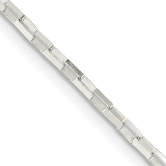 Sterling Silver Elongated Box Chain
