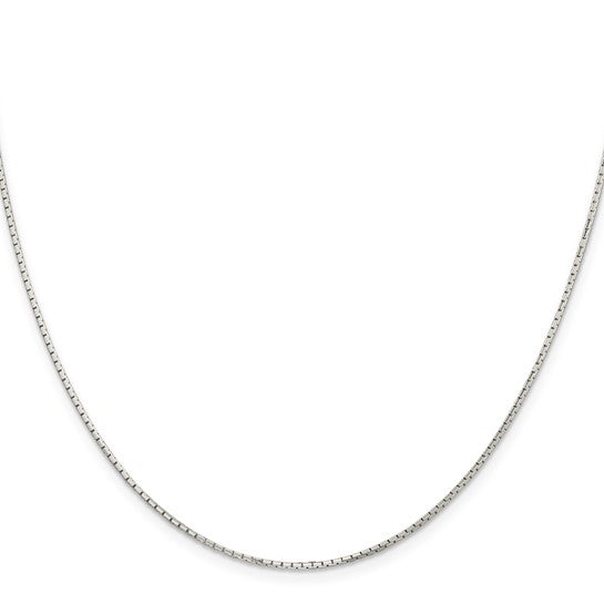 Sterling Silver Octagonal Mirror Box Chain