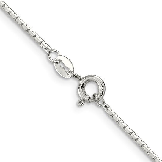 Sterling Silver Octagonal Mirror Box Chain