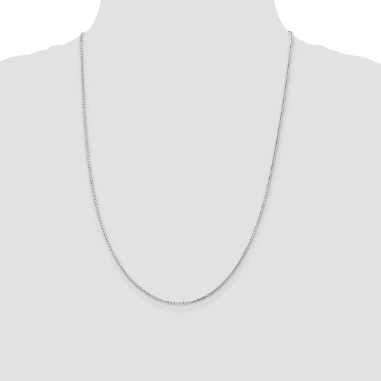 Sterling Silver Octagonal Mirror Box Chain