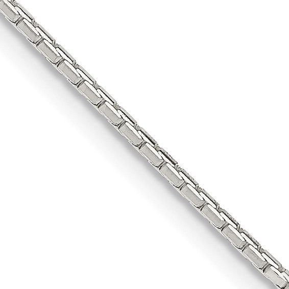 Sterling Silver Octagonal Mirror Box Chain