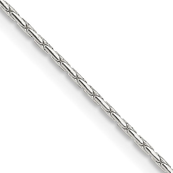 Sterling Silver Oval Box Chain