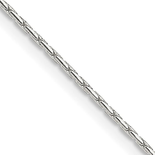 Sterling Silver Oval Box Chain