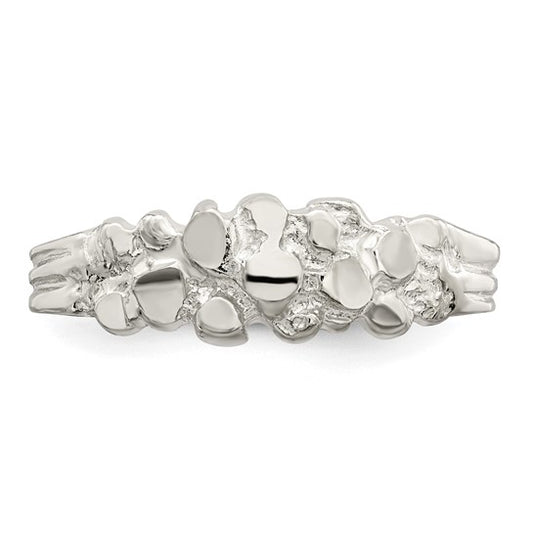 Sterling Silver Nugget Ring