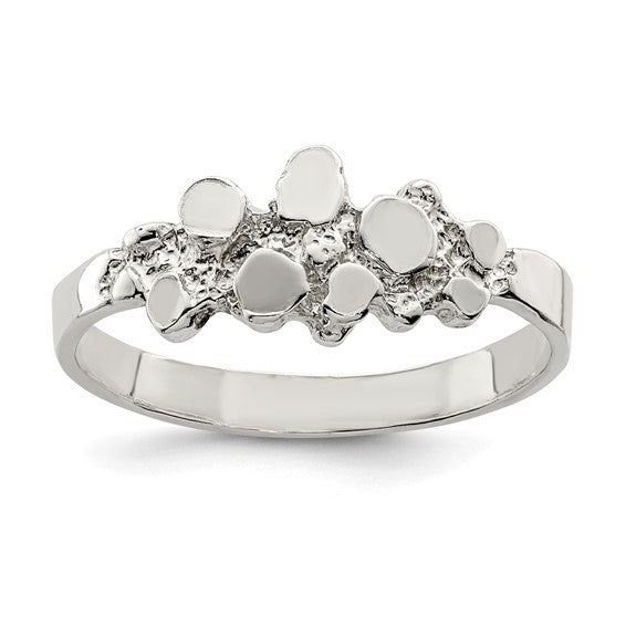 Sterling Silver Nugget Ring