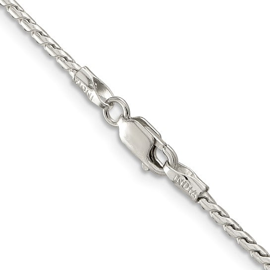 Sterling Silver .95mm Round Franco Chain
