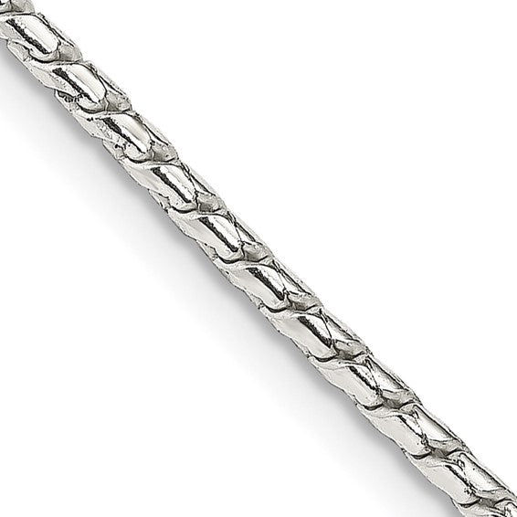 Sterling Silver .95mm Round Franco Chain