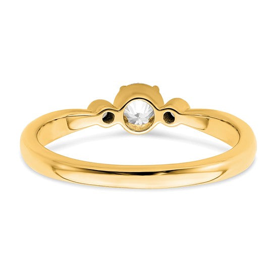 First Promise 14k 1/4 carat Lab Grown Diamond VS/SI+ G+ Complete Petite Engagement Ring