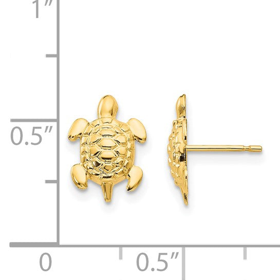 14k Madi K Turtle Childrens Post Earrings