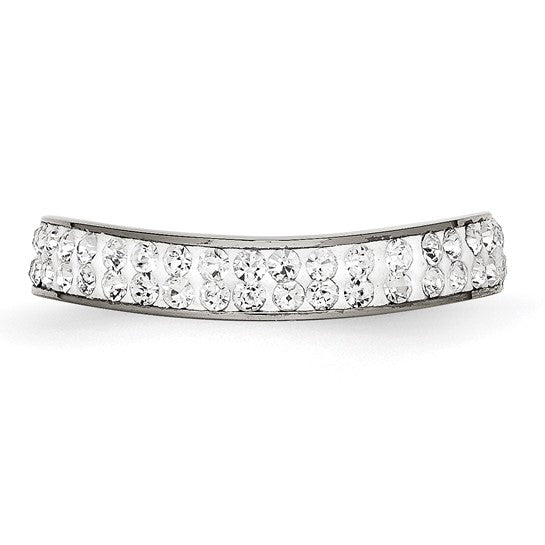 Stainless Steel 4mm Polished Crystal