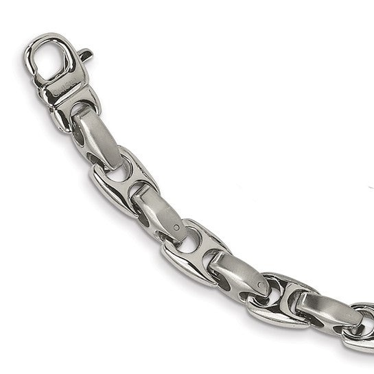 Chisel Stainless Steel Brushed and Polished 20 Inch Necklace