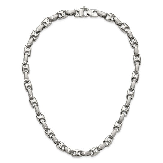 Chisel Stainless Steel Brushed and Polished 20 Inch Necklace