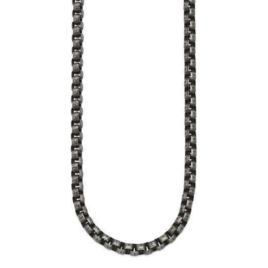 Chisel Stainless Steel Antiqued Box Chain