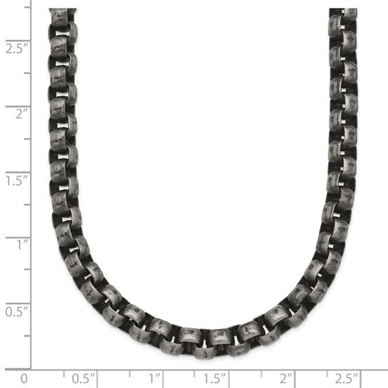 Chisel Stainless Steel Antiqued Box Chain