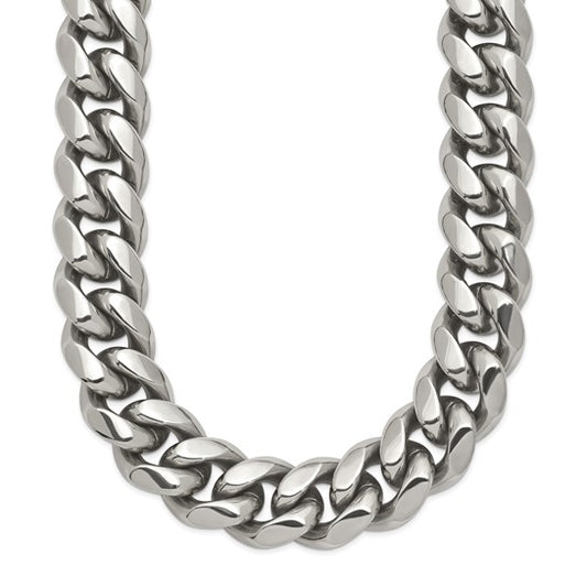 Chisel Stainless Steel Polished 6mm 24 inch Curb Chain