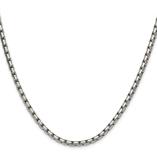 Chisel Stainless Steel Elongated Box Chain