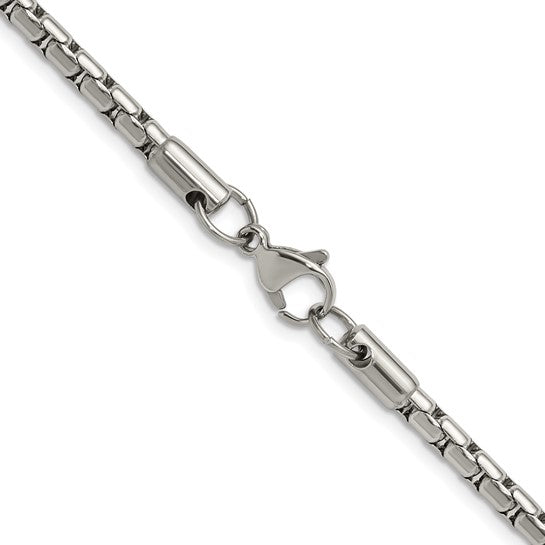 Chisel Stainless Steel Elongated Box Chain