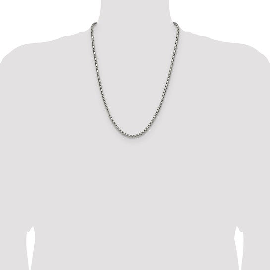 Chisel Stainless Steel Elongated Box Chain