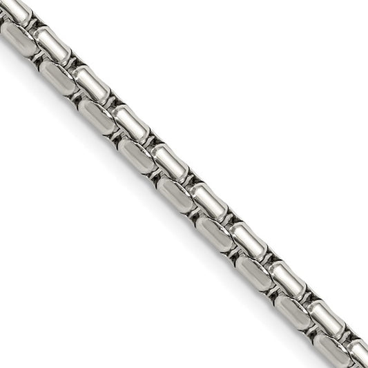 Chisel Stainless Steel Elongated Box Chain
