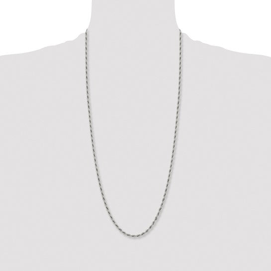Chisel Stainless Steel Polished 2.4mm 18 inch Rope Chain