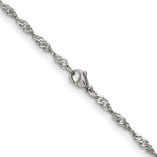 Chisel Stainless Steel Singapore Chain
