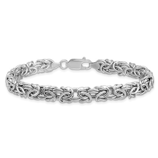 Herco Sterling Silver RHP Hollow Byzantine  Bracelets