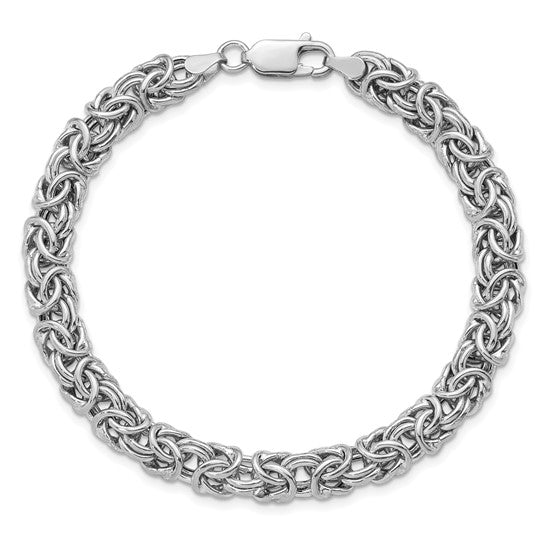 Herco Sterling Silver RHP Hollow Byzantine  Bracelets