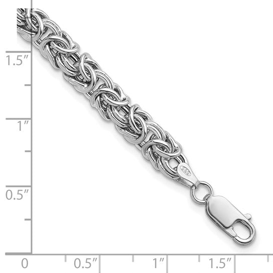 Herco Sterling Silver RHP Hollow Byzantine  Bracelets