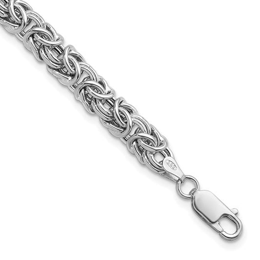 Herco Sterling Silver RHP Hollow Byzantine  Bracelets