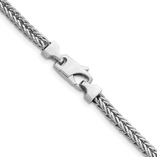 Herco Sterling Silver Rhodium-plated Polished 1.8mm Franco 20 Inch Chain